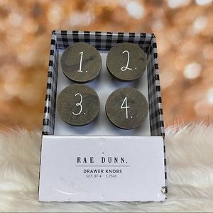 Rae Dunn Numbered Wooden Drawer Pull Knobs